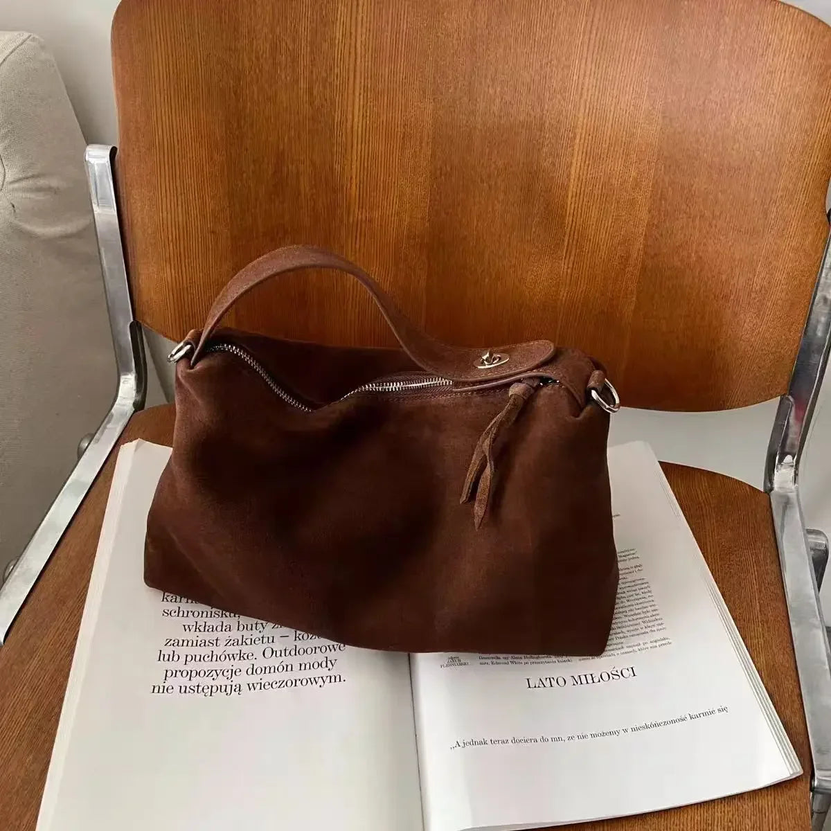 Streatham Faux Suede Tote Bag