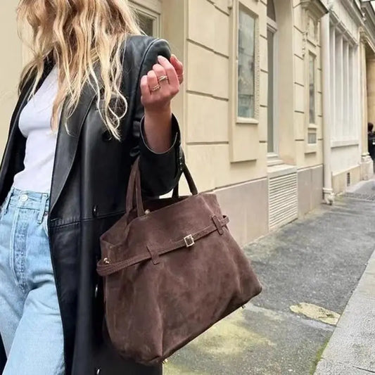 Barbican Faux Suede Tote Bag