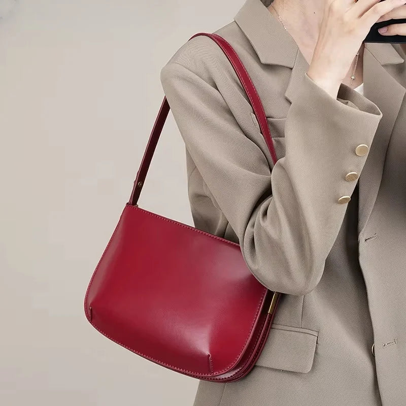 Hampstead Genuine Leather Bucket Bag