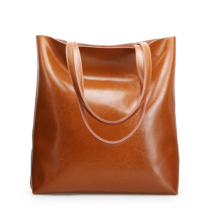 Wapping Genuine Leather Tote Bag