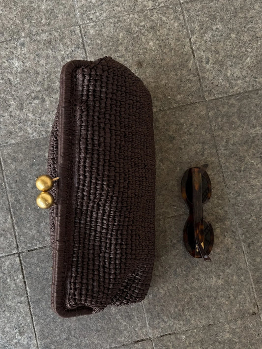 Telegraph Vegan Leather Clutch Bag