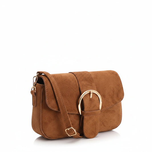 Primrose Faux Suede Crossbody Bag