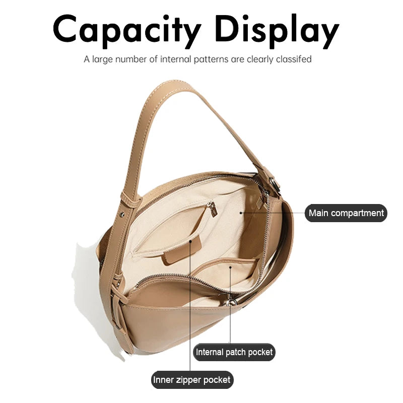 Highgate Genuine Leather Hobo Bag