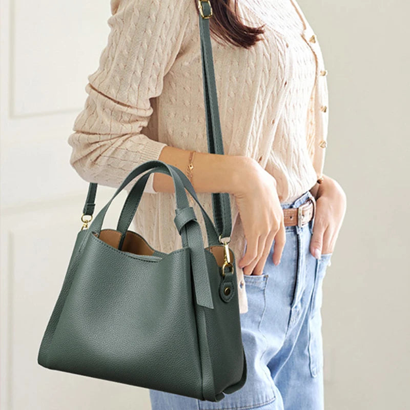 Chelsea Vegan Leather Bucket Bag