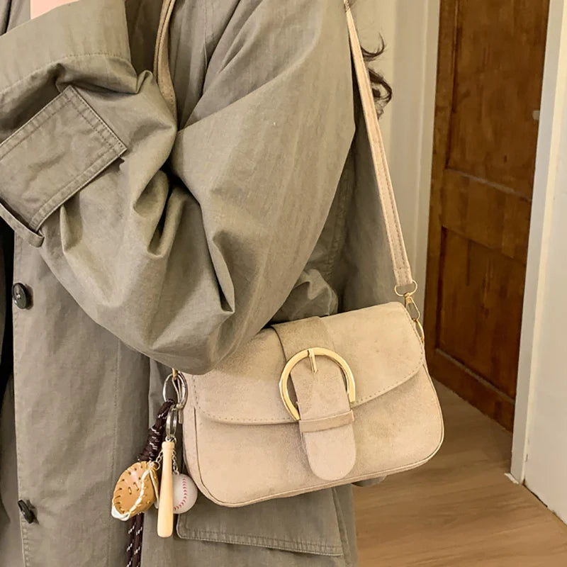 Primrose Faux Suede Crossbody Bag