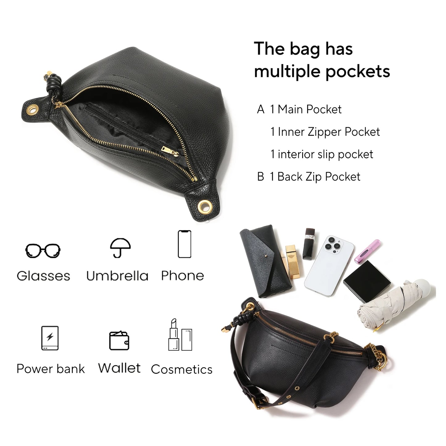 Downe Genuine Leather Crossbody Bag