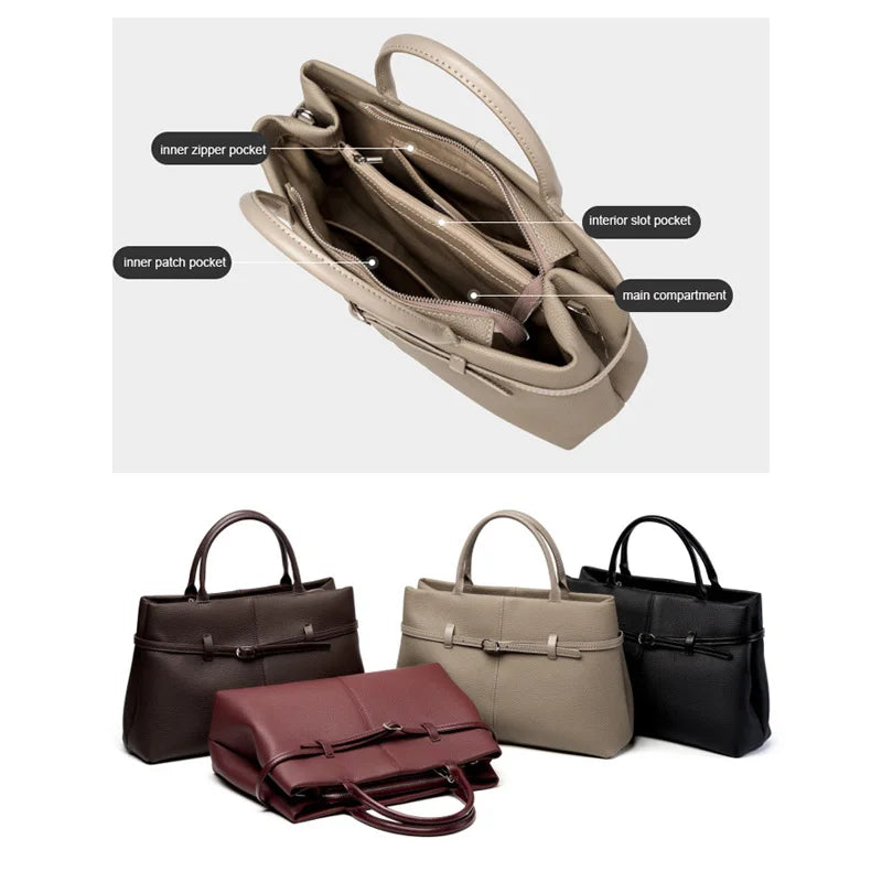 Clapham Genuine Leather Tote Bag