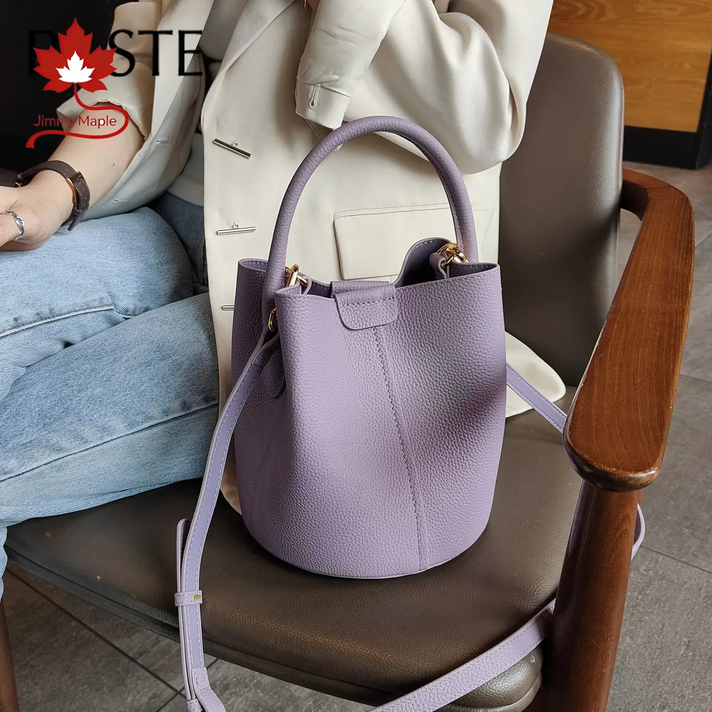 Vauxhall Genuine Leather Bucket Bag