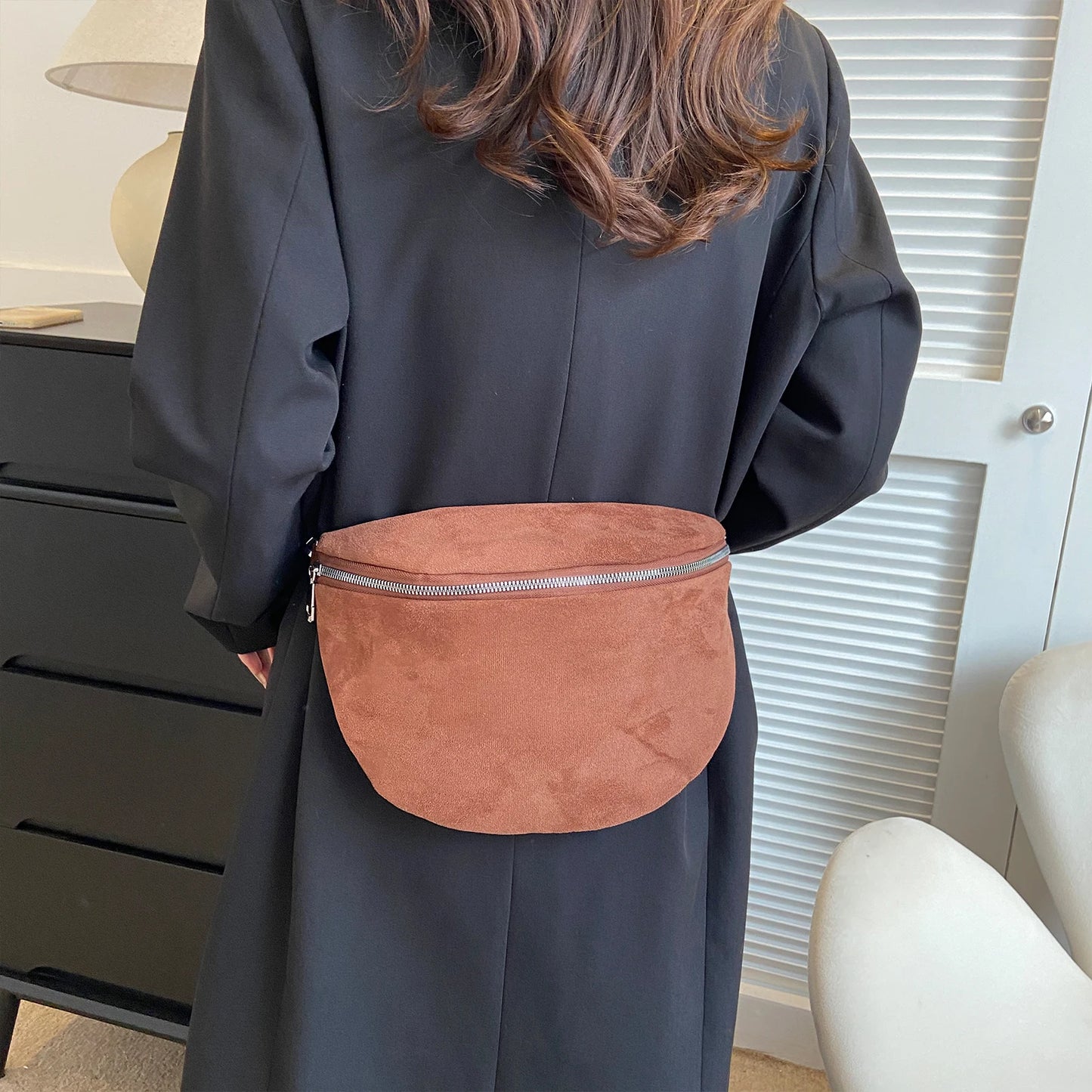 Herne Faux Suede Purse