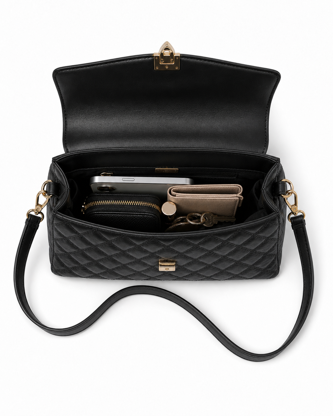 Angel Vegan Leather Crossbody Bag