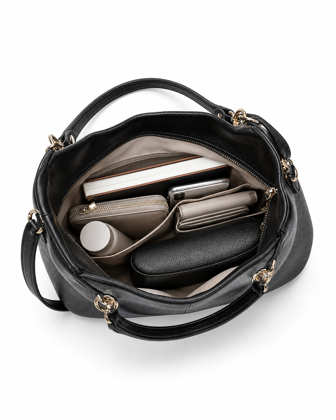 Knightsbridge Genuine Leather Shoulder Bag