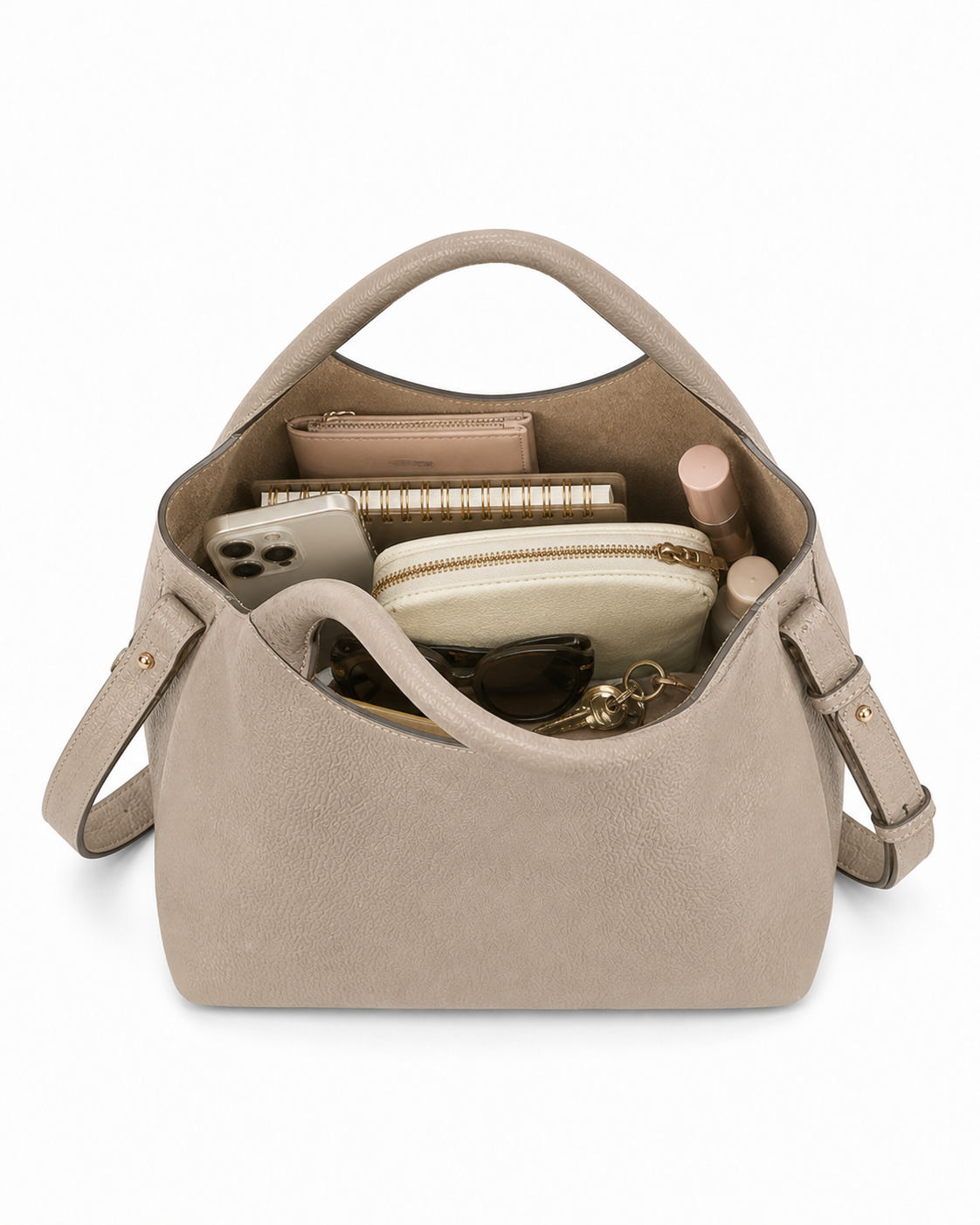 Tooting Genuine Leather Bucket Bag