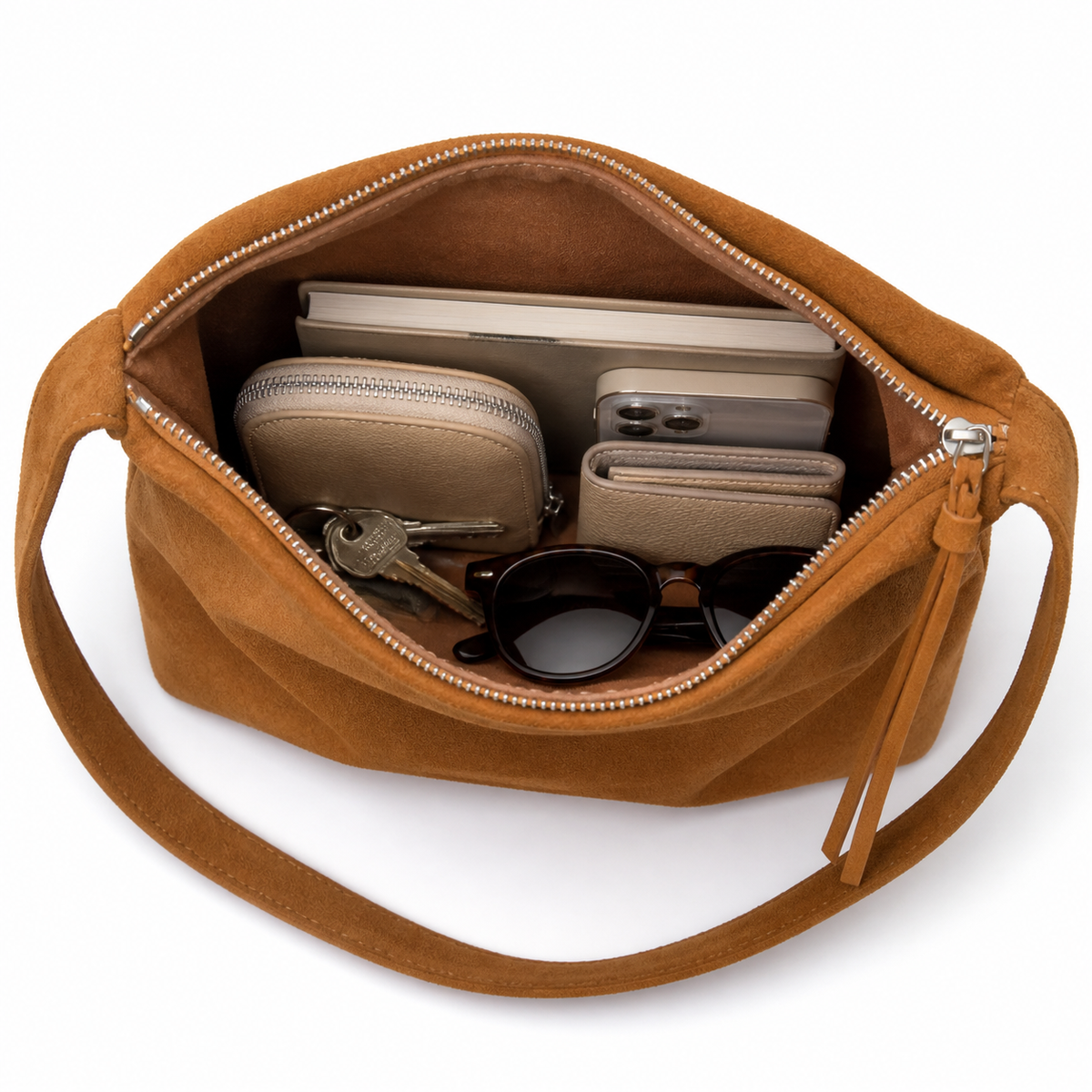 Streatham Faux Suede Shoulder Bag