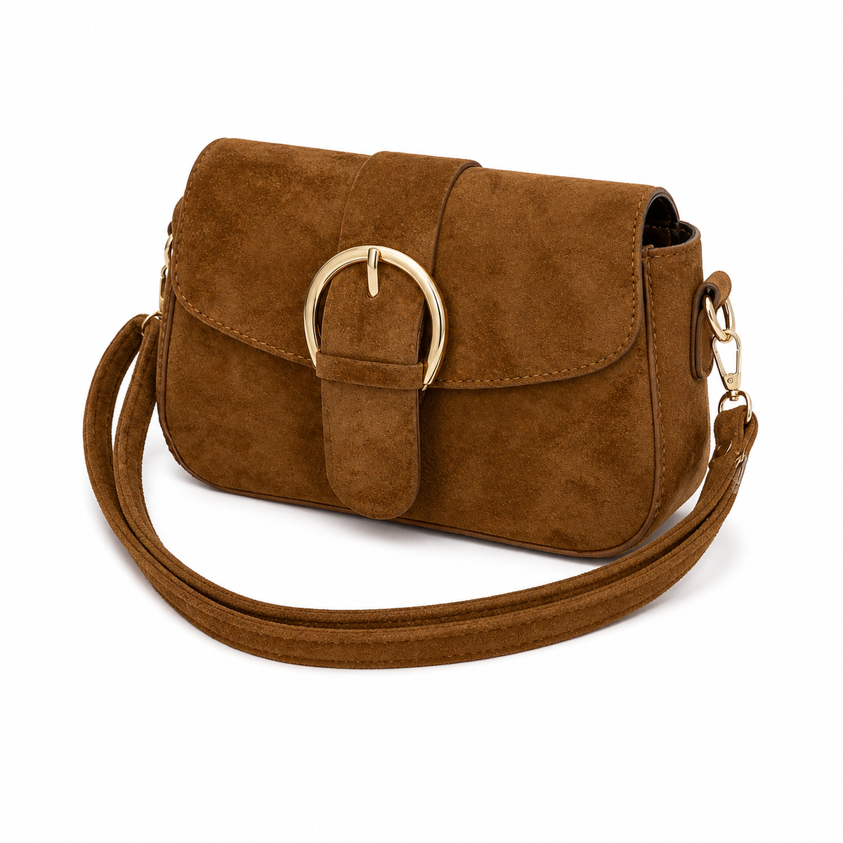 Primrose Faux Suede Crossbody Bag - angle-2