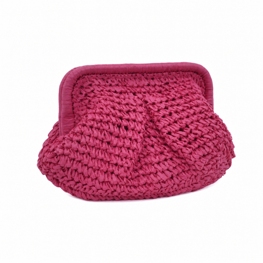 Crystal Vegan Leather Clutch Bag