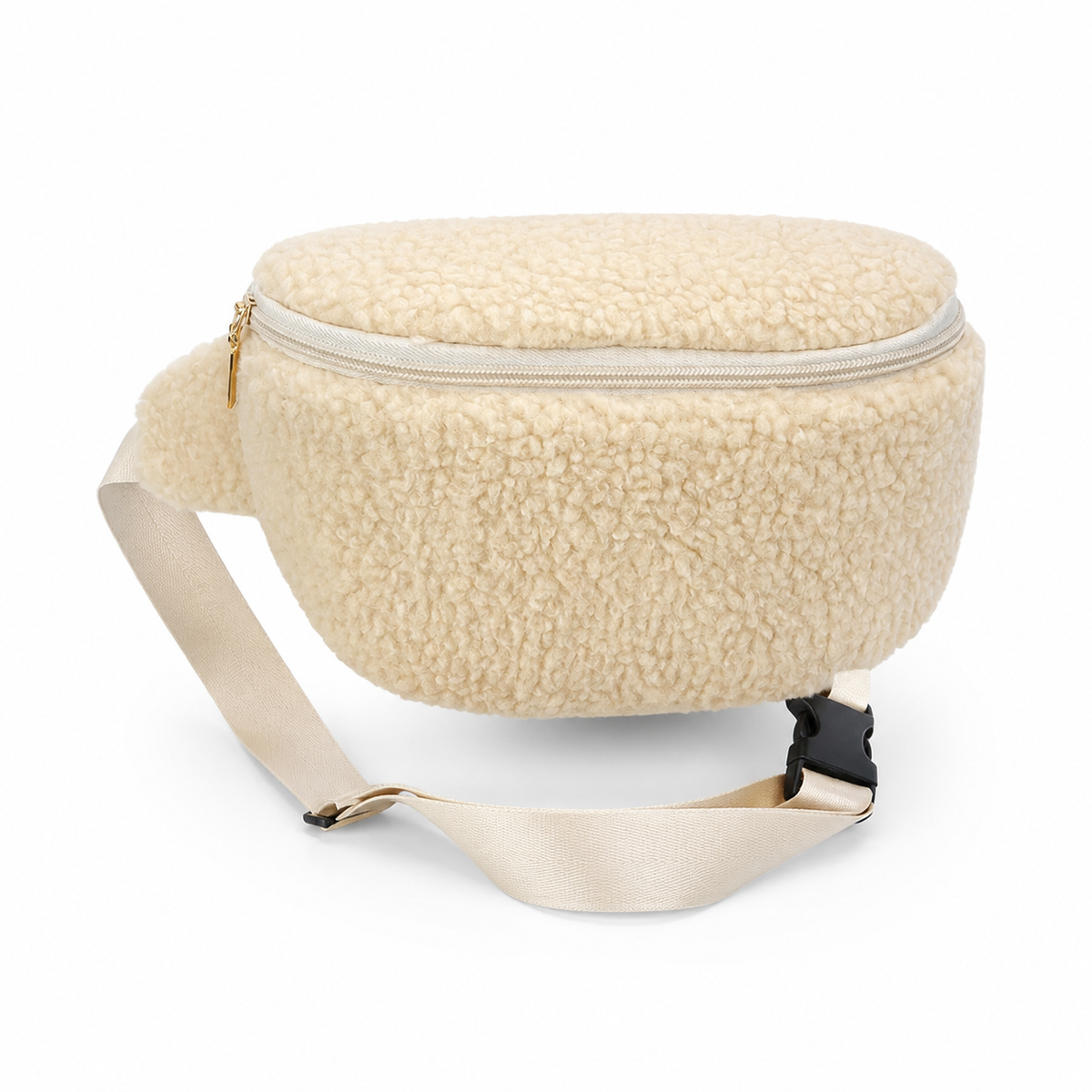 Keston Vegan Leather Crossbody Bag - beige