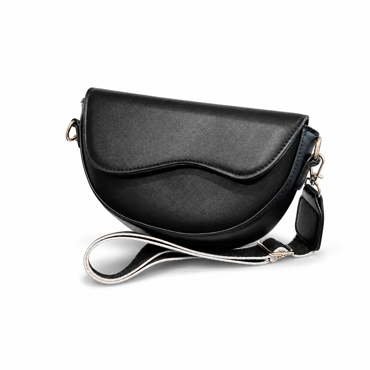 Warlingham Vegan Leather Hobo Bag - black